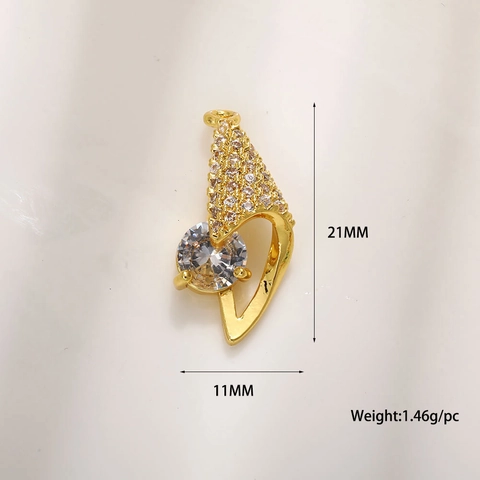 DIY Marine Series Jewelry Charms Copper Gold Plated Enamel Starfish Seahorse Conch Shell Pendants For Jewelry Making Accessories