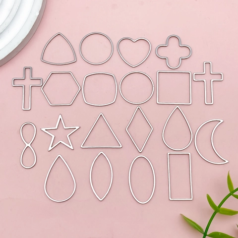 Geometric Stainless Steel Hollow Frame Pendants For DIY Jewelry Making Necklaces Earrings Multi Shapes Accessories