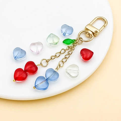 Herzförmige Lampwork Glasperlen Für DIY Schmuckherstellung Mehrfarbige Lose Perlen Für Armband Halskette Handwerk