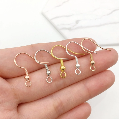 DIY Earring Hooks Components With 925 Sterling Silver Earring Post Copper Findings For Handmade Earring Jewelry Making