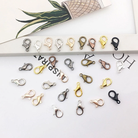 Fermoirs Mousquetons En Alliage Couleurs Multiples Galvanisé DIY Fabrication De Bijoux Connecteur Bracelet Collier