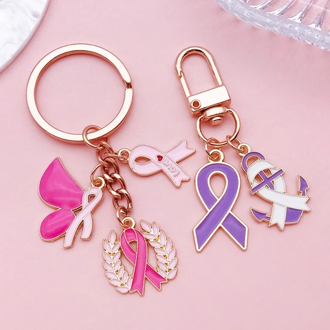 Ciondoli in Lega di Smalto a Forma di Fiocco e Nastro per Creazione di Gioielli Fai-da-te Rosa Viola Cuore Ancora per Donna Ragazza