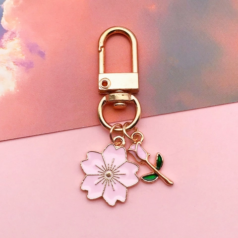 Mixed Flower Charms For Jewelry Making Enamel Zinc Alloy Sakura Daisy Rose Pendants For Necklace Bracelet Keychain Women Girl