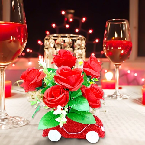 Base de Vase à Fleurs en Résine Minimaliste Moderne Sans Roses Ornement Décoration de Maison Saint Valentin Base de Cadeau Romantique en Forme de Cœur