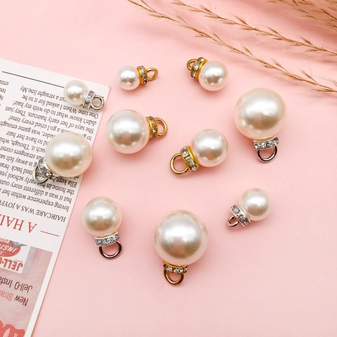 Zinc Alloy Rhinestone Artificial Pearl Pendants DIY Jewelry Charms For Necklace Earrings Making Craft Supplies Accessory