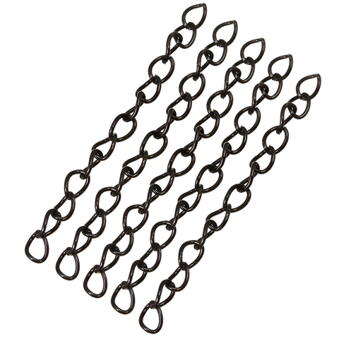 Alloy Metal Extension Chain For DIY Jewelry Making Necklace Bracelet Extender Findings Electroplated Link Tail Chain