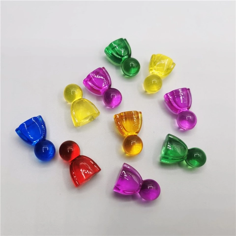 Pezzi di Gioco da Tavolo Umanoidi in Acrilico Ecologico per l'Educazione dei Bambini Accessorio da Gioco a Forma di Pupazzo di Neve