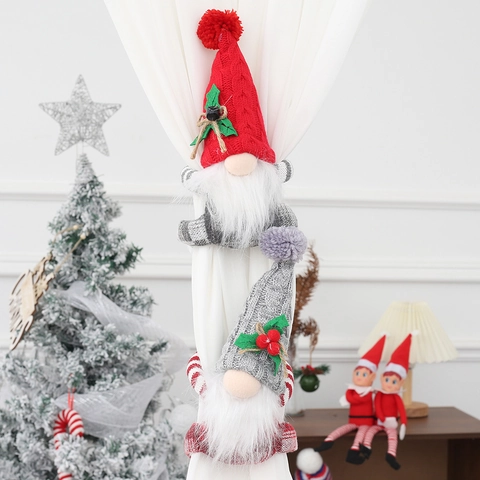 Fibbia per Tenda Gnomo di Natale Decorazione Bambola di Peluche per Casa Ristorante Hotel Decorazione Natalizia Nordica