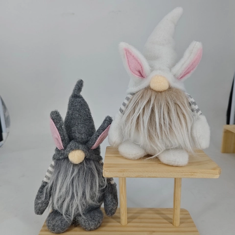 Pasen Kabouter Pluche Decoraties Met Konijnenoren Handgemaakt Gezichtloos Pop Ornamenten Voor Lente Thuis Feest Decoratie Cadeau