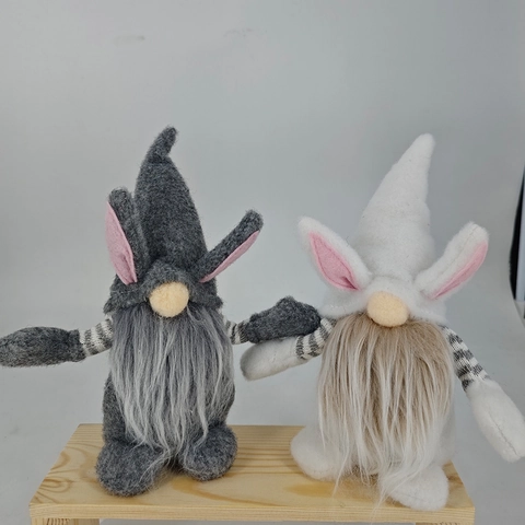 Pasen Kabouter Pluche Decoraties Met Konijnenoren Handgemaakt Gezichtloos Pop Ornamenten Voor Lente Thuis Feest Decoratie Cadeau
