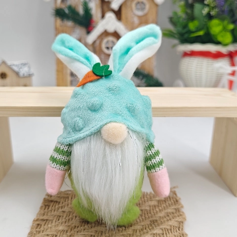 Easter Gnome Plush Set Rabbit Ears Faceless Doll With Carrot Daisy Decoration Spring Festival Home Ornament Gift