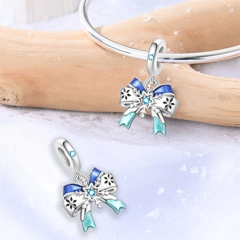 Winter Thema Romantische Schneeflocke Schneemann Pinguin Charms Versilbert Emaille Strass DIY Perlen Für Armband Schmuck Zubehör Weihnachten Geschenk