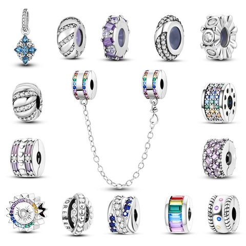Versilberte Kupfer DIY Charms Perlen Bunte Strass Herz Böser Blick Zwischenperlen Für Armband Halskette Damen Schmuck