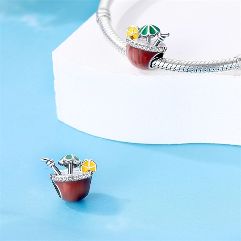 Versilberte Afternoon Tea Kaffeetasse Kuchen Donut Charms Für DIY Armband Halskette Herstellung Emaille Strass Perlen