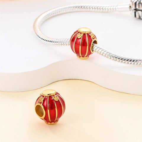 Chinese Nieuwjaar Charms Kralen In Koper Met Verzilvering En Emaille Gelukskat Leeuwendans Lantaarn DIY Sieraden Accessoires