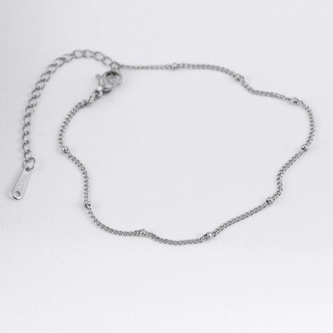 Tobillera de Acero Inoxidable para Mujer Cadenas Minimalistas Estilo Bohemio Joyería de Pies de Playa Ajustable Regalo
