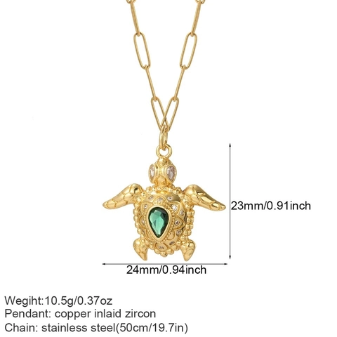Roestvrij Stalen Box Ketting Met Koper Zirconia Hart Engel Luipaard Hanger Voor Vrouwen Minimalistische Mode Sieraden