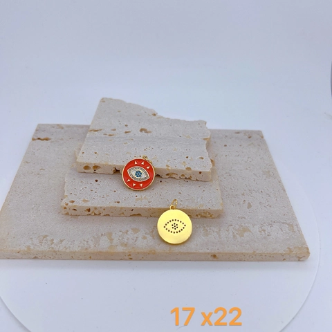Kupfer Vergoldet Böser Blick Lächeln Emoji Anhänger Für DIY Halskette Armband Strass Emaille Schmuckherstellung Zubehör