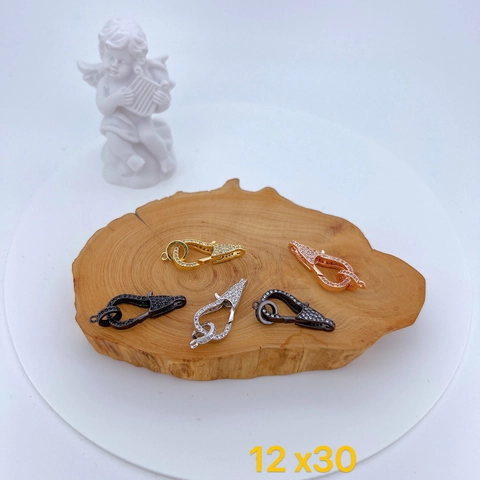 Copper Micro Pave Zirconia Lobster Claw Clasps Jewelry Connectors For DIY Necklace Bracelet Making Findings Accessories