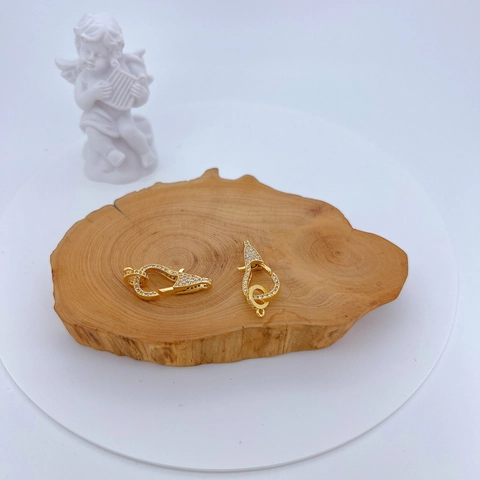 Copper Micro Pave Zirconia Lobster Claw Clasps Jewelry Connectors For DIY Necklace Bracelet Making Findings Accessories