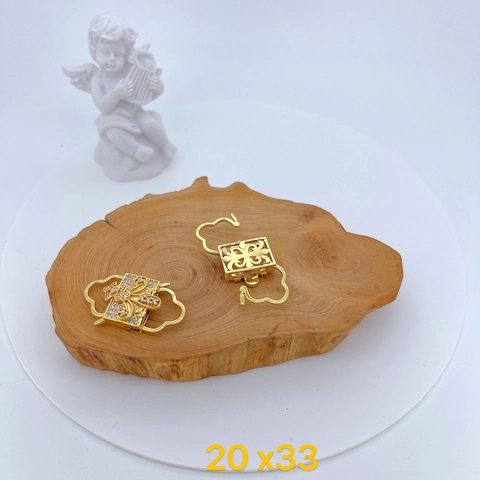 Luxury Copper Zirconia Baroque Square Jewelry Clasp Connector For DIY Necklace Bracelet Making Findings Accessory