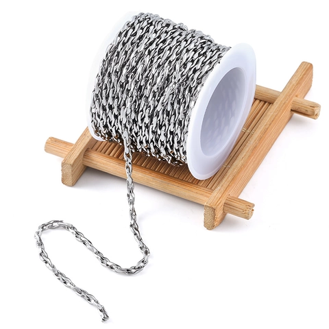 Edelstahl Yuanbao Gliederkette Für DIY Schmuckherstellung Halsketten Armbänder Wasserdicht Nicht Verblassend Poliertes Metall Curb Chain Zubehör