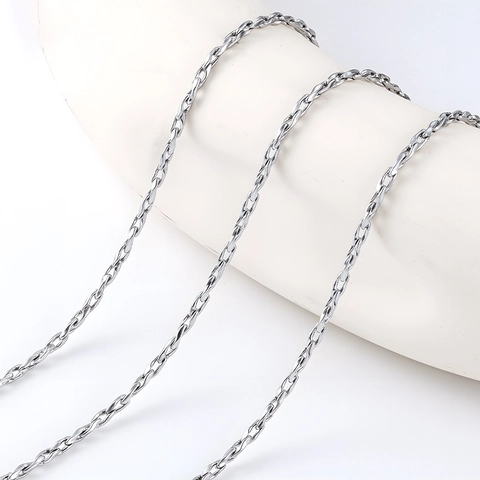 Edelstahl Yuanbao Gliederkette Für DIY Schmuckherstellung Halsketten Armbänder Wasserdicht Nicht Verblassend Poliertes Metall Curb Chain Zubehör