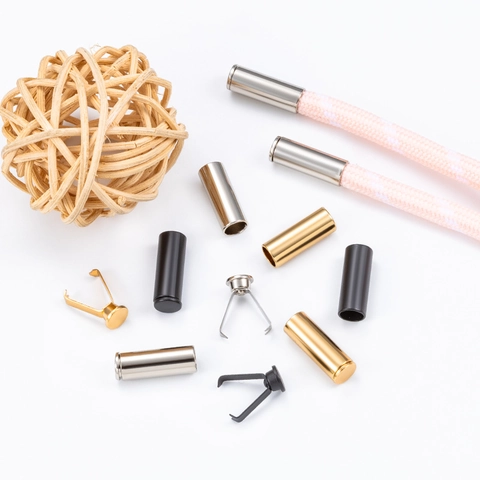 Legierung Metall Aglets Kordelenden Für Schnürsenkel Hoodie Seil DIY Schmuckherstellung Erkenntnisse Zylinderform Galvanisiertes Zubehör