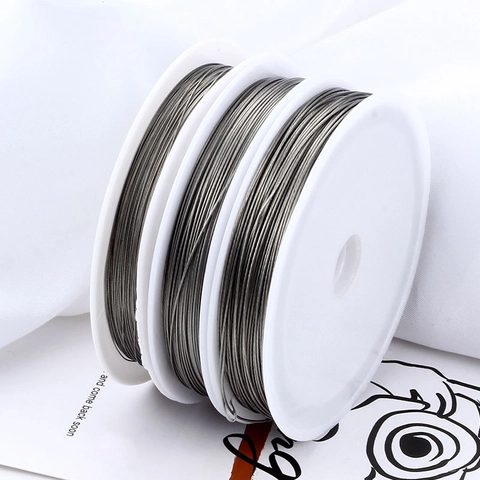 Stainless Steel Beading Wire For Jewelry Making DIY Bracelet Necklace Handcrafted Metallic Beading Cord Jewelry Findings