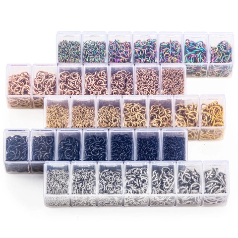 Edelstahl Offene Biegeringe Set Für DIY Schmuckherstellung Verbindungsschleifen Metallzubehör Für Armband Halskette Handwerk