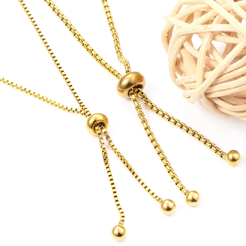 Stainless Steel Adjustable Stopper Beads With Silicone Rubber Ring Silver Gold Color Round Spacer Beads For DIY Jewelry Making