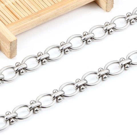 Chaîne de Clip en Acier Inoxydable Fait Main Chiffre Huit pour Fabrication de Bijoux DIY Collier Bracelet Chaînes en Métal