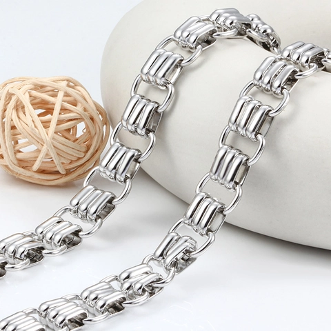 Edelstahl Industrielle Grobe Kette Für DIY Schmuckherstellung Handgemachte Breite Gliederkette Für Halskette Armband Taschen Zubehör