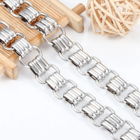 Edelstahl Industrielle Grobe Kette Für DIY Schmuckherstellung Handgemachte Breite Gliederkette Für Halskette Armband Taschen Zubehör