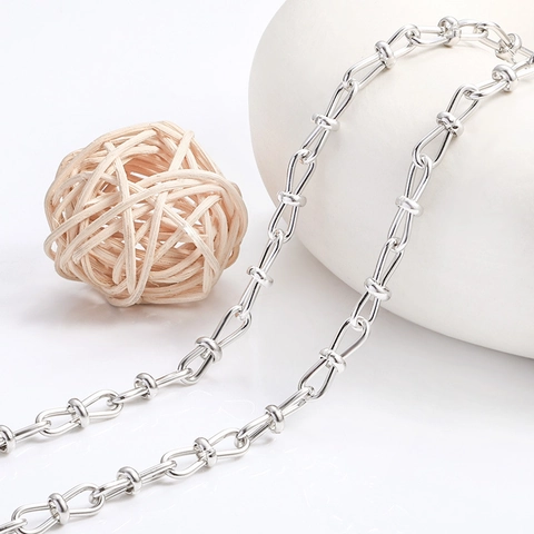 Stainless Steel 8-Shaped DIY Jewelry Making Accessory For Necklace Bracelet Industrial Style High Polished Link Chain