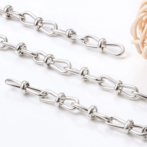 Stainless Steel 8-Shaped DIY Jewelry Making Accessory For Necklace Bracelet Industrial Style High Polished Link Chain