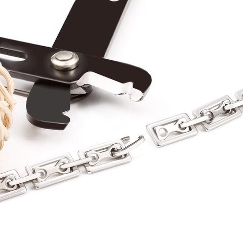 Stainless Steel Rectangular Box Chain For DIY Jewelry Making Hip Hop Geometric Link Chain For Necklace Bracelet Making