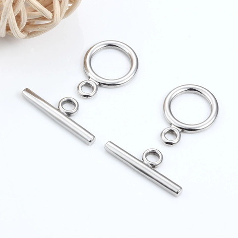 Stainless Steel Toggle OT Clasp Integrated Seamless Connection Connector For DIY Necklace Bracelet Making Findings Jewelry Accessories