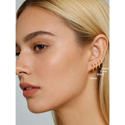 925 Sterling Silver Hoop Earrings For Women Minimalist Huggie Earrings Gold Silver Plated Round Circle Piercing Jewelry