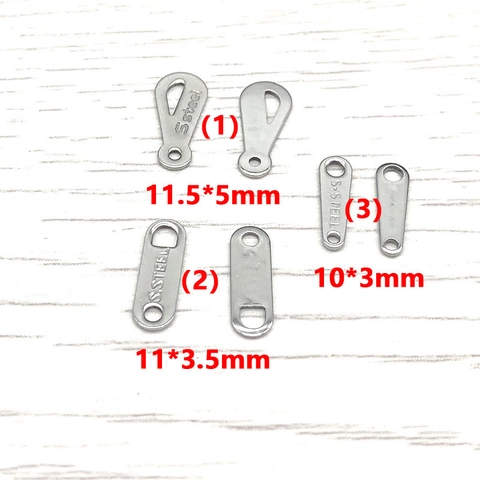 Edelstahl Schmuck Anhänger DIY Verbindungslaschen Metall Tags Für Halskette Armband Schmuckherstellung Zubehör