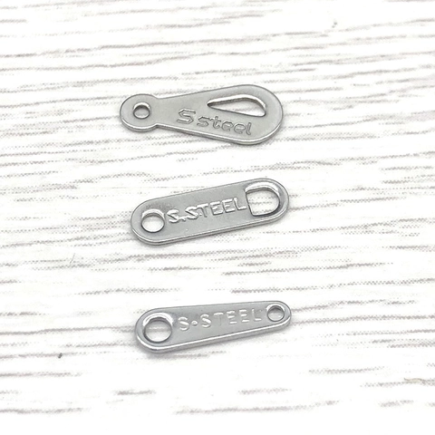 Edelstahl Schmuck Anhänger DIY Verbindungslaschen Metall Tags Für Halskette Armband Schmuckherstellung Zubehör