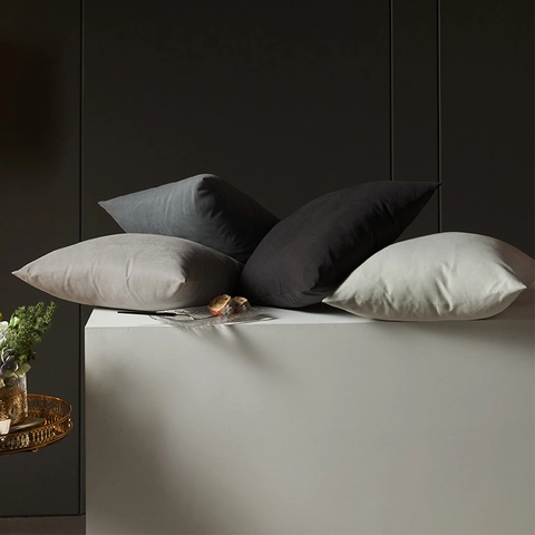 Federa per Cuscino in Morbido Velluto a Tinta Unita Minimalista Quadrata per Divano Letto Decorazione Domestica Soggiorno