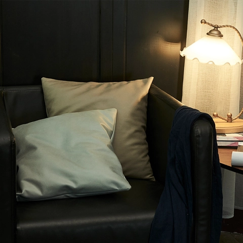 Modern Minimalistischer Einfarbiger Leathaire Kissenbezug Aus Weichem Kunstleder Technikstoff Für Wohnzimmer Sofa Deko