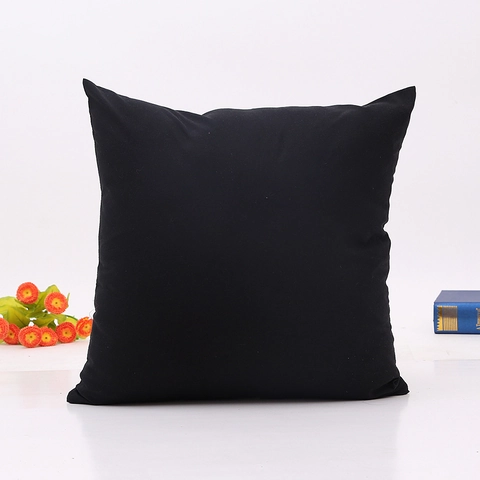 Modern Minimalist Square Solid Color Brushed Polyester Cushion Cover For Sofa Living Room Decor With Hidden Zipper