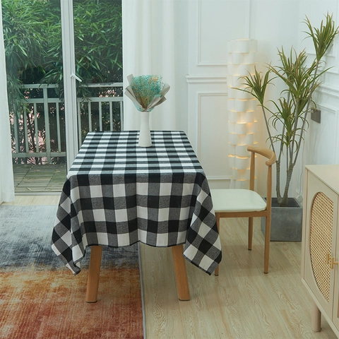 Noorse Ruit Polyester Tafelkleed Waterbestendig Buffalo Check Tafelbekleding Voor Eetkamer Salontafel Huisdecoratie