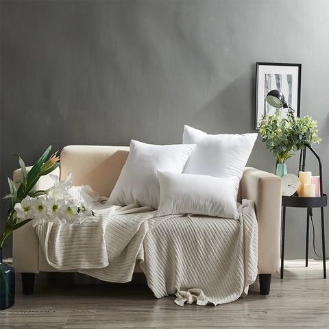 Modern Minimalist Leaf Embroidered Plush Cushion Cover Nordic Style Soft Decorative Pillowcase For Sofa Living Room Home