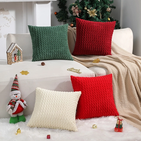 Modern Minimalistisch Corduroy Kussensloop met 3D Popcorn Textuur Effen Kleur Decoratieve Kussenhoes voor Bank Woonkamer