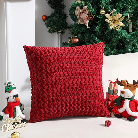 Modern Minimalistisch Corduroy Kussensloop met 3D Popcorn Textuur Effen Kleur Decoratieve Kussenhoes voor Bank Woonkamer