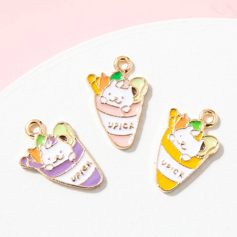 Cartoon Cat Crepe Enamel Alloy Pendants For DIY Jewelry Making Bracelet Necklace Accessories Cute Kawaii Animal Charms