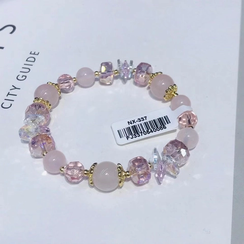 Elegant Amethyst Kristall Perlen Armband Für Damen 14K Goldgefüllt Akzent Naturstein Handgefertigter Modeschmuck Geschenk